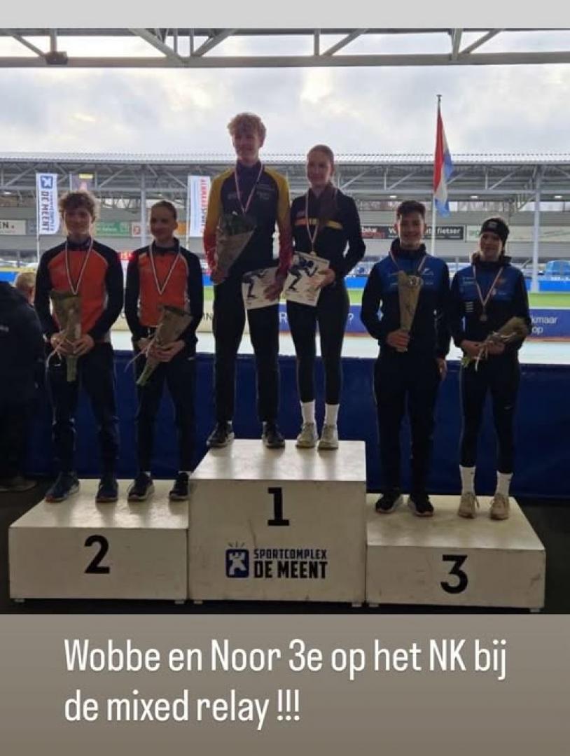 Noor Smink op podium bij NK Teamonderdelen Junioren